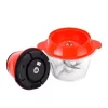 Tocator Electric TNS®, Pentru Fructe, Legume, Carne, 4 Lame Inox, Capacitate Recipient 1.6L, Putere 250W, Alimentare 220-240V, Rosu - imagine 5