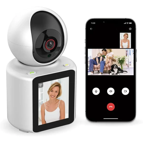 Camera video comunicare bidirectionala, ecran de 2.8 inch, monitorizare bebelusi, apeluri telefonice video, 360°, HD 1080p, infrarosu, detectare miscare, stocare in Cloud si pe card SD - imagine 3