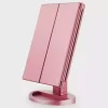 Oglinda cosmetica LED extensibila, buton tactil - imagine 3