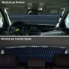 Copertina parasolar auto retractabil impotriva razelor UV, fixare prin ventuze, pentru parbriz sau luneta - imagine 6