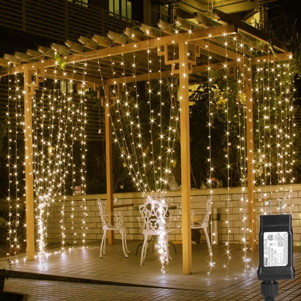 Instalatie Craciun perdea interior/exterior LED, diverse marimi si culori - imagine 2