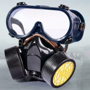 Set 2 Masti de protectie, anti praf si vapori, anti-poluare, cu 2 filtre de carbon activ si ochelari