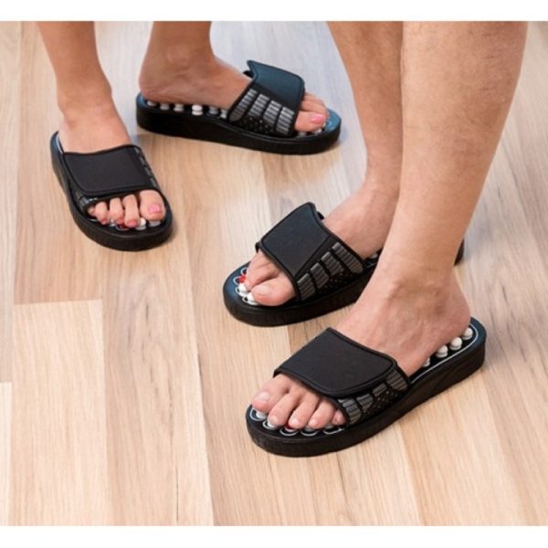 Papuci pentru masaj prin reflexoterapie, ajuta circulatia si reduc oboseala - imagine 3