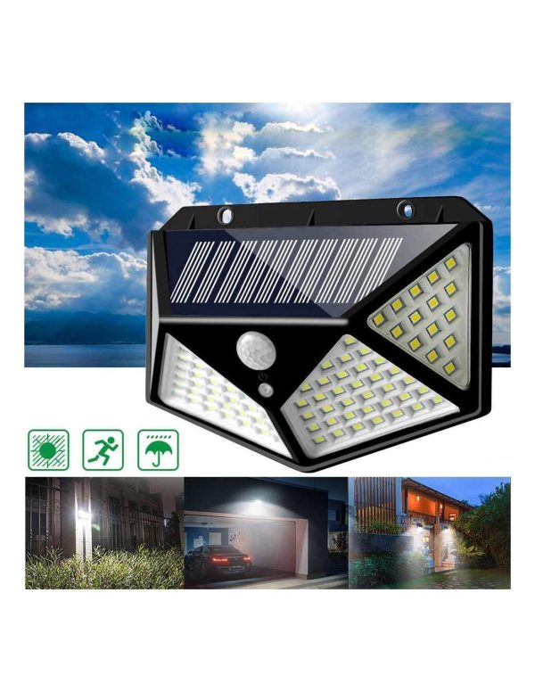 Set 12 Lampi solare 100 LED, cu senzor de miscare - imagine 7