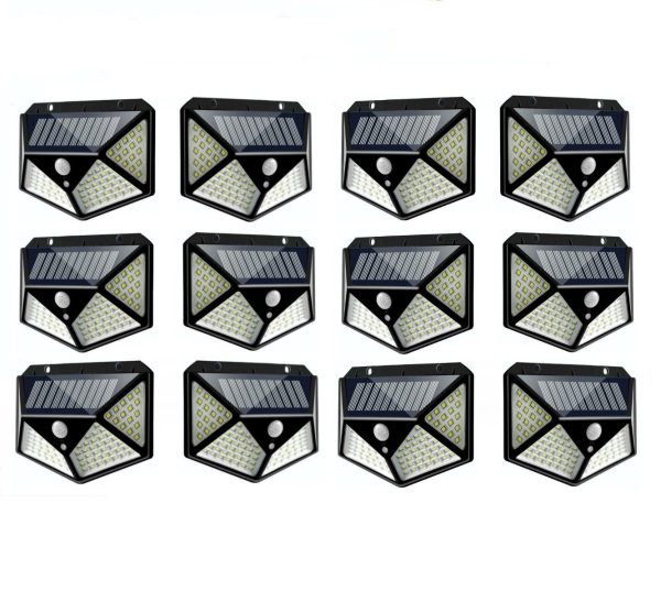 Set 12 Lampi solare 100 LED, cu senzor de miscare - imagine 9