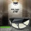 Set 2 lampi de exterior cu 118 LED uri, cu panou solar si senzori de miscare - imagine 3