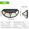 Set 2 lampi de exterior cu 118 LED uri, cu panou solar si senzori de miscare - imagine 7