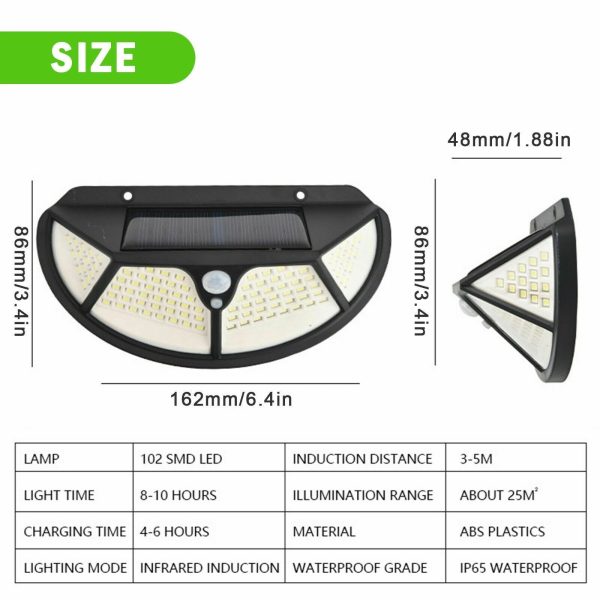 Set 2 lampi de exterior cu 118 LED uri, cu panou solar si senzori de miscare - imagine 7