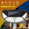 Set 2 lampi de exterior cu 118 LED uri, cu panou solar si senzori de miscare - imagine 2