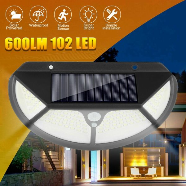 Set 2 lampi de exterior cu 118 LED uri, cu panou solar si senzori de miscare - imagine 2