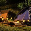 Set 6 Lampi solare cu efect flacara, 12 LED-uri, rezistenta la apa - imagine 7