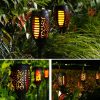 Set 6 Lampi solare cu efect flacara, 12 LED-uri, rezistenta la apa - imagine 8