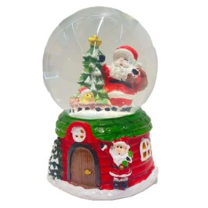 Glob decorativ de craciun cu zapada