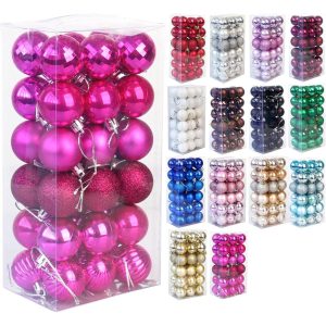 Set 36 globuri pentru bradul de craciun