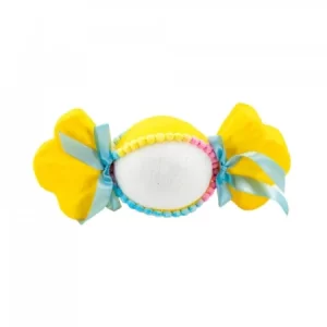 Decoratiune brad in forma de bomboana, culoare galben, dimensiune: 30x6x13 cm, MI-640