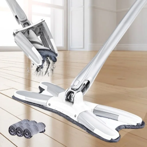 Mop 360 grade cu coada telescopica, stoarcere din coada, 130 cm, TWIST AURORA