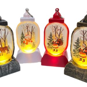Felinar decorativ pt craciun cu led, x1
