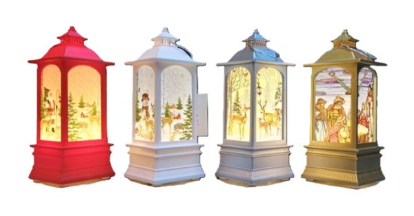 Felinar decorativ pentru craciun cu led, x1 (o bucata la alegere)