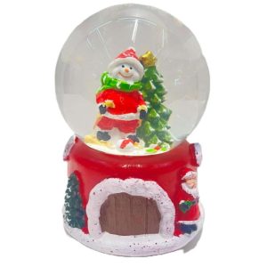 Glob decorativ de craciun cu zapada