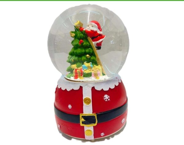 Glob decorativ de craciun cu zapada