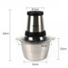 Tocator electric Sokany SK-7002A, 700 W, 4 lame din otel inoxidabil de inalta calitate, 2L, recipient din Inox, Negru - imagine 3