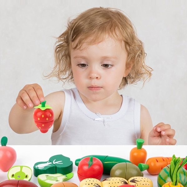 Set de Legume si Fructe pentru Copii, 3 ani+, Multicolor 58 piese - imagine 5
