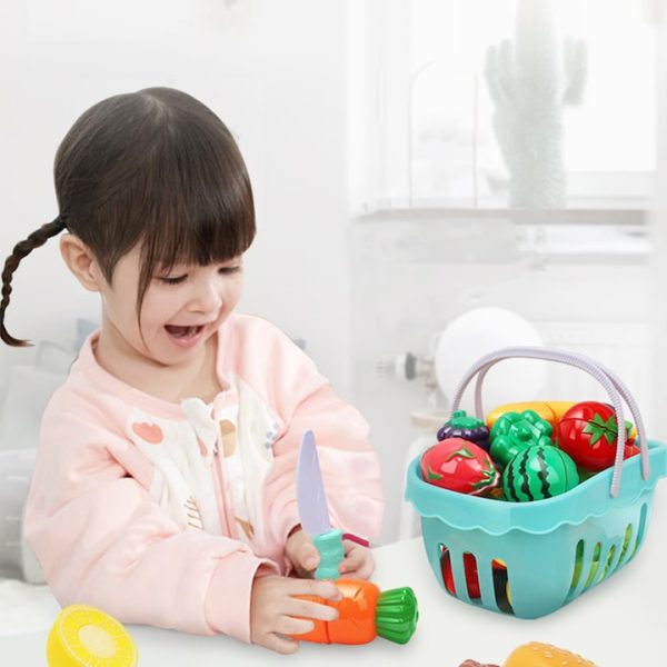 Set de Legume si Fructe pentru Copii, 3 ani+, Multicolor 58 piese - imagine 4