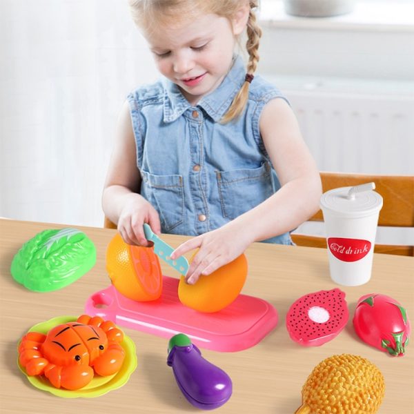Set de Legume si Fructe pentru Copii, 3 ani+, Multicolor 58 piese - imagine 2