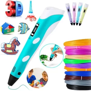 Creion 3D, Acdolf, 1.75mm, Afisaj digital, 160-230 C, Compatibil cu ABS/PLA, Albastru