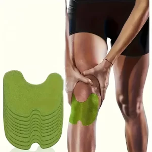 Set 10 plasturi pentru genunchi, actiune rapida, efect de 8 ore, verde, 10x13cm