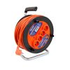 Prelungitor 45 m, 3 x 2.5 mm, rola cu tambur , 4 prize,maner transport ergonomic