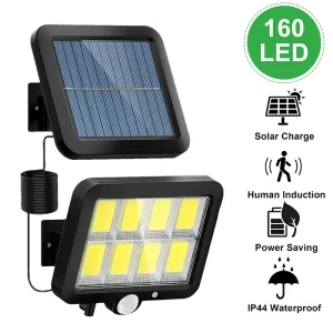 Proiector LED, AT PERFORMANCE®, 120 lm, Panou Solar, Senzor Miscare