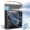 Ventilator portabil 3 în 1 cu pulverizare: racorire, umidificare și iluminare in 7 culori - imagine 4