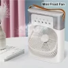 Ventilator portabil 3 în 1 cu pulverizare: racorire, umidificare și iluminare in 7 culori - imagine 7