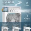 Ventilator portabil 3 în 1 cu pulverizare: racorire, umidificare și iluminare in 7 culori - imagine 10