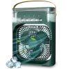 Ventilator portabil 3 în 1 cu pulverizare: racorire, umidificare și iluminare in 7 culori - imagine 11