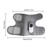 Aparat de masaj pentru gambe, 3 moduri de masaj, material confortabil, gri - imagine 4