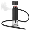 Mini Narghilea Portabila, cu Set Complet - Usor de Asamblat, Curatat si Depozitat, 400ml, Perfecta pentru Calatorii si Exterior, Negru