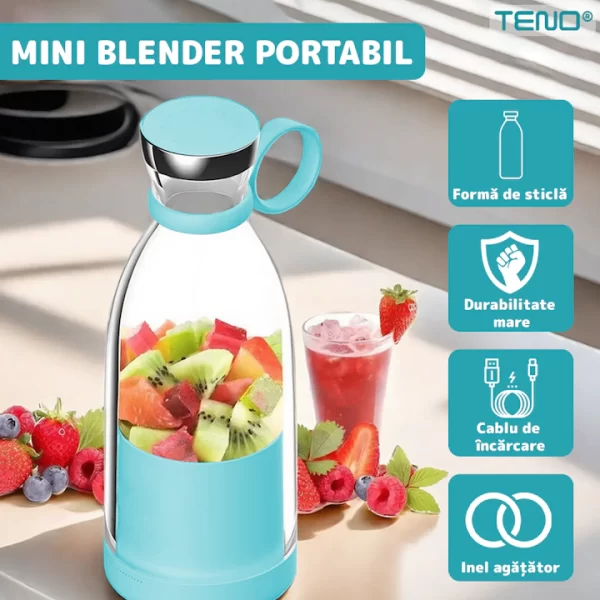 Mini Blender Portabil - Smoothie & Shake - imagine 2