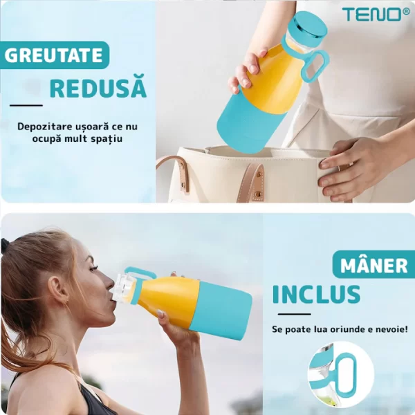 Mini Blender Portabil - Smoothie & Shake - imagine 4