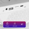 Lampa LED Birou RGB cu incarcare Wireless, Bluetooth, Ceas, Alarma si USB - imagine 7