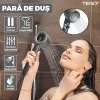 Para de Dus Teno®, 6 filtre extra, buton On/Off, presiune ajustabila, filtrare apa, jet uniform, zimti de silicon pentru curatare, gri - imagine 3