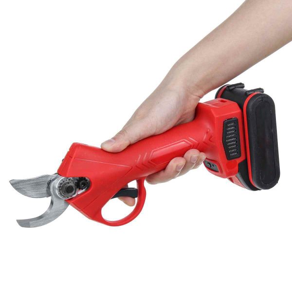 Foarfeca electrica de gradina, pentru taiat crengi pomi, 24 V, cu 2 acumulatori Li-ion