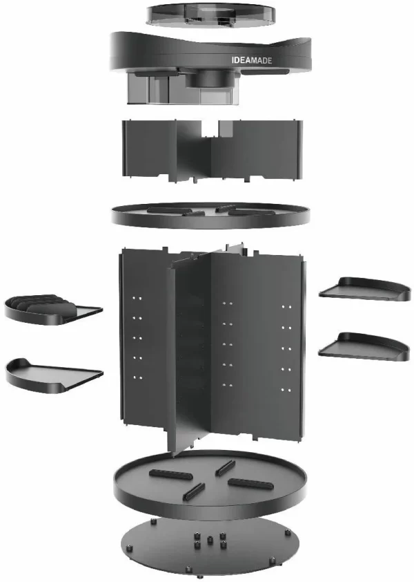 Organizator  cu rotire 360 de grade pentru depozitare obiecte, cosmetice - imagine 10