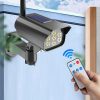 1 + 1 GRATIS - Lampa SolaraTip Camera Falsa, 35 LED-uri, Senzor Detectie Miscare, Telecomanda Inclusa, Panou Solar, Negru - imagine 6