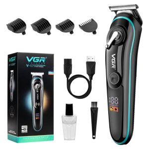 Aparat de tuns reincarcabil V075, USB, 600mAh, accesorii incluse