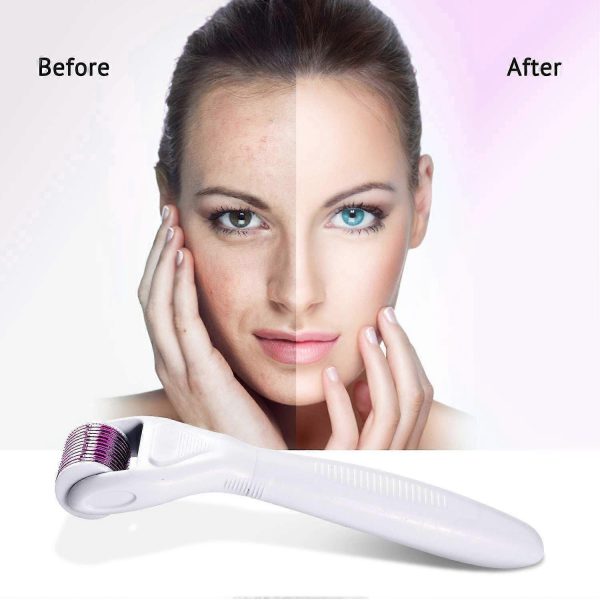 Set de Masaj Facial, Ocular și Corporal Derma Roller 4 în 1 - Terapie cu Microace pentru Acasă și Salon - imagine 5