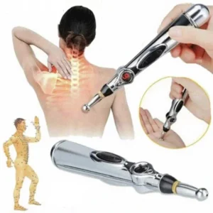 Stilou electric pentru Masaj, Electrostimulare, Acupunctura fara ace, 9 Viteze, 3 Capete
