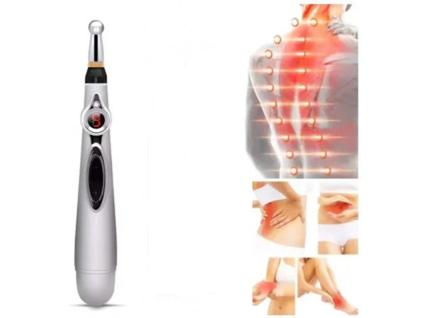 Stilou electric pentru Masaj, Electrostimulare, Acupunctura fara ace, 9 Viteze, 3 Capete - imagine 4