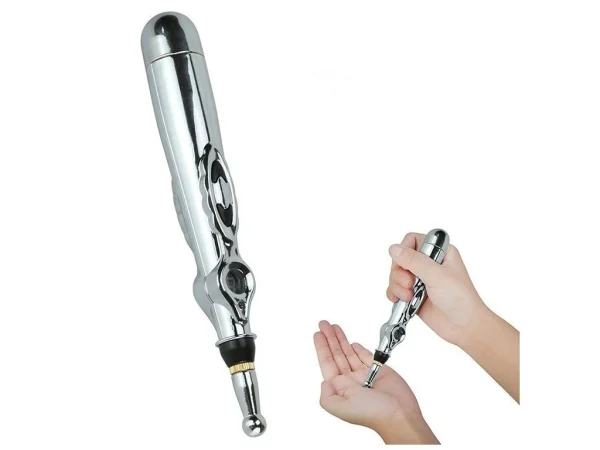 Stilou electric pentru Masaj, Electrostimulare, Acupunctura fara ace, 9 Viteze, 3 Capete - imagine 5